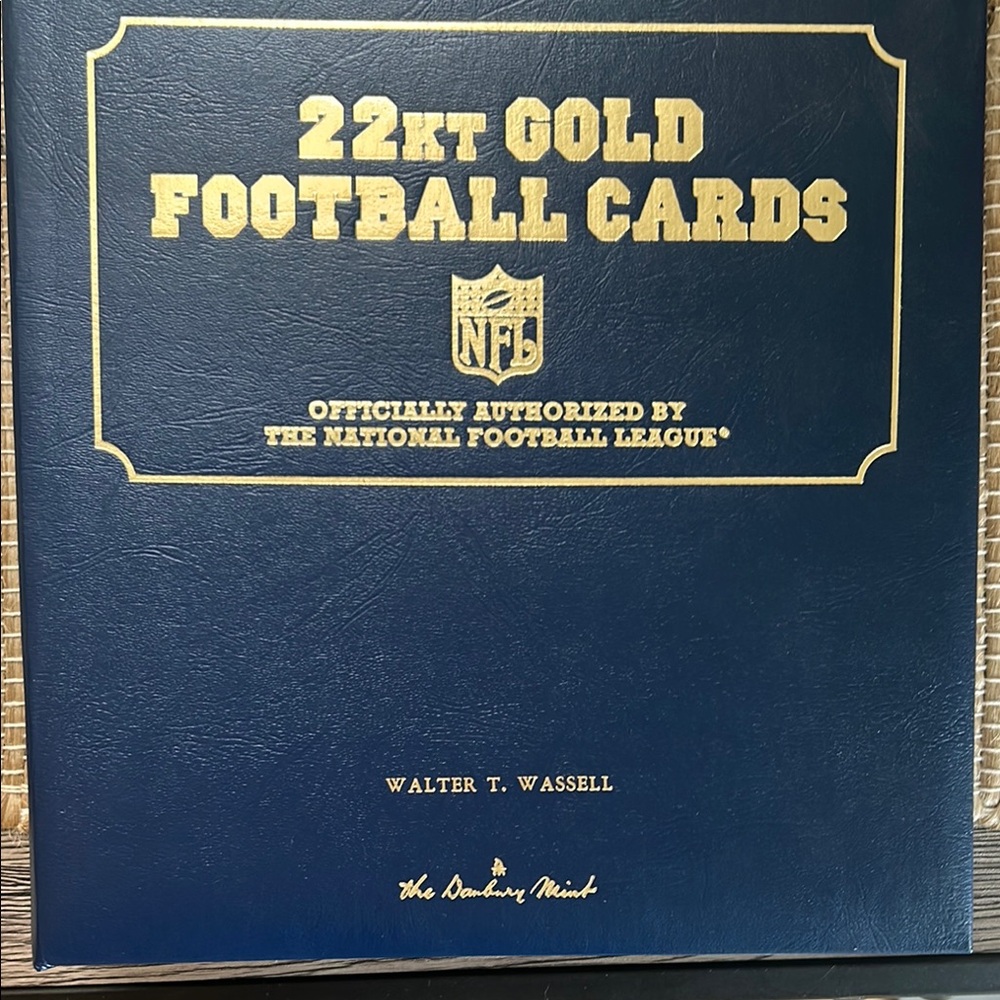 22kt Gold Football Cards Collection